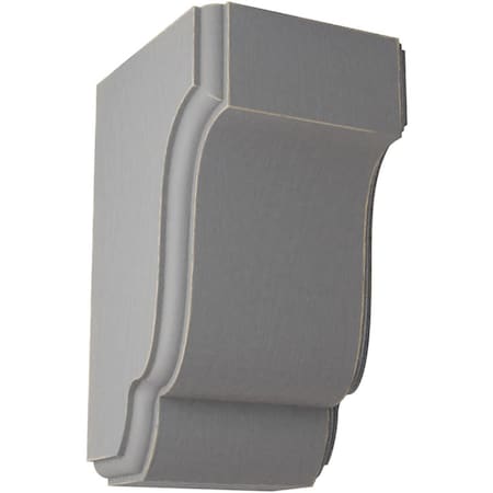 Ekena Millwork 2 1/2"W x 2 3/4"D x 4 1/2"H Capistrano Mission Wood Vintage Decor Corbel, Pebble Grey CORWD02X02X04CPPG